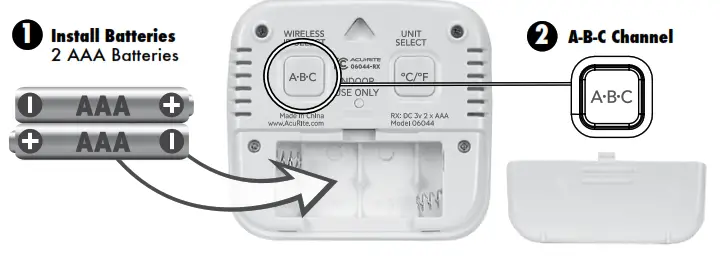 ACURITE Indoor Temperature & Humidity Sensor - SETUP