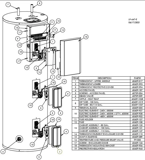 Westinghouse Electric Water Heater fig 11