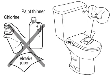 BEMIS HD 5000 Bidet Seat - Cleaning the exterior
