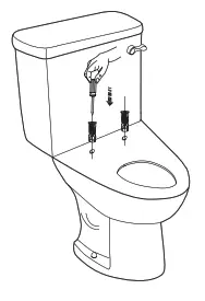 BEMIS HD 5000 Bidet Seat - expansion nuts