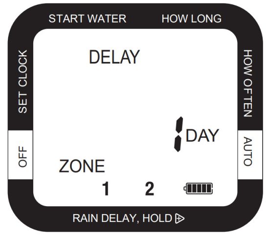 dewenwils HDWT02B Automatic Water Timer - Rain Delay Mode