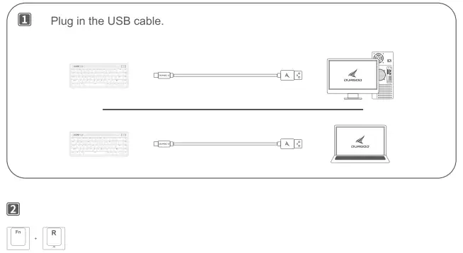 USB Wired Connection Figure 1-2