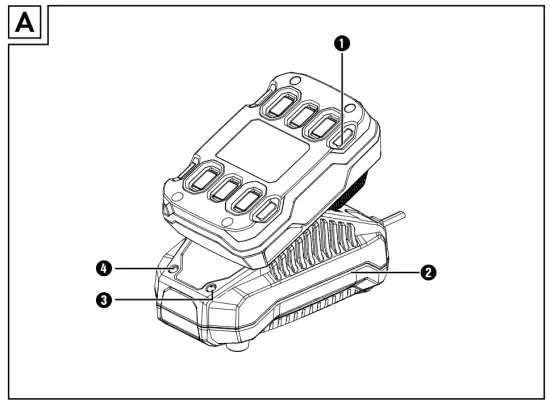PARKSIDE PLG 20 A4 2 Ah Battery and Charger - 1