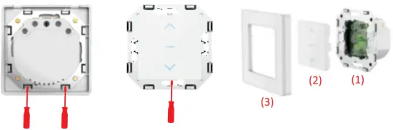 Touch switch installation