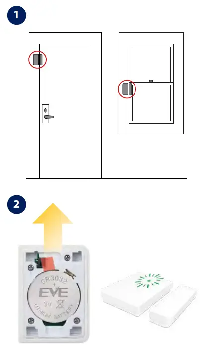 SALUS OS600 Door Sensor Installation Fig2
