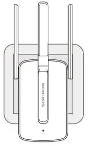 MERCUSUS 300Mbps Wi-Fi Range Extender - Power On
