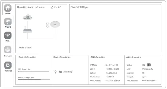 COMFAST 3.1 WEB Login from PC C