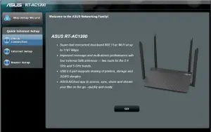 Launch the web browser and follow the QIS steps - 2