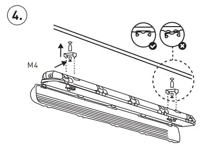 luceco ECT6W8S40-01 LED Eco Climate T8 Tube Instruction Manual - Drill the fixing holes at suitable place