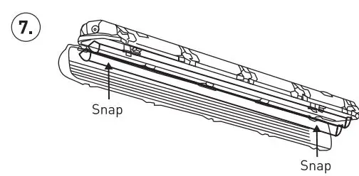 luceco ECT6W8S40-01 LED Eco Climate T8 Tube Instruction Manual - Refit gear tray