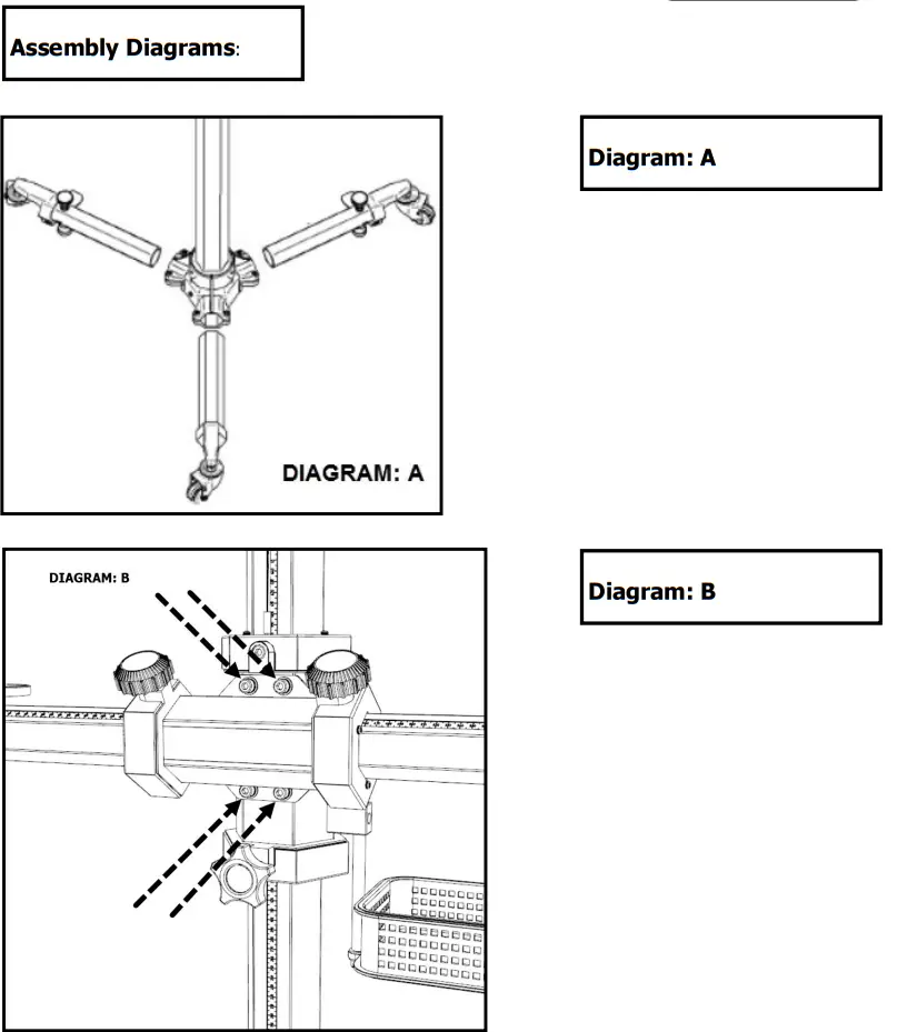 Studio Titan STA 01-360MK2 Professional Studio Camera Stand - Diagram 2