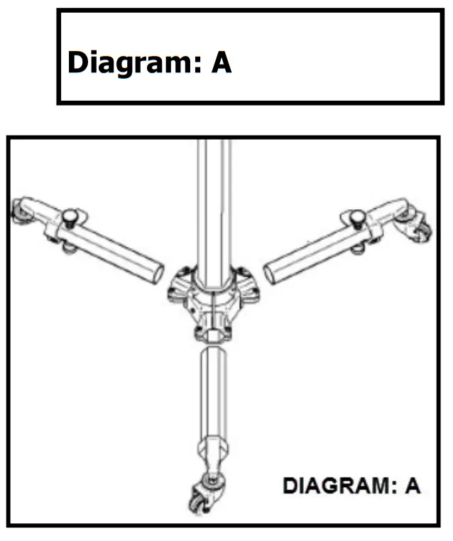 Studio Titan STA 01-360MK2 Professional Studio Camera Stand - Diagram 5