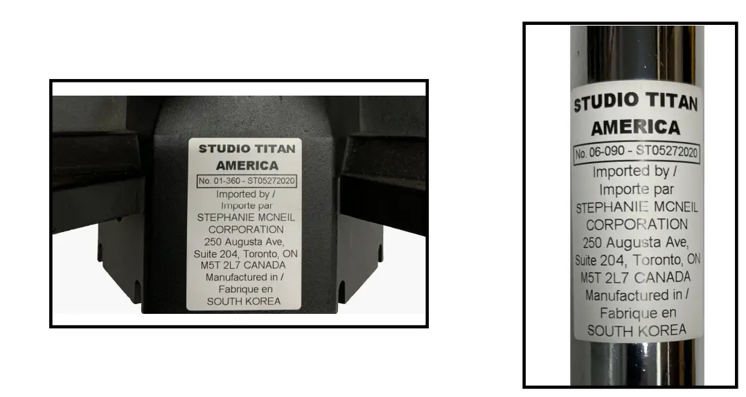 Studio Titan STA 01-360MK2 Professional Studio Camera Stand - Diagram 9