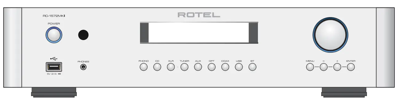 ROTEL RC 572MKII Stereo Control Amplifier
