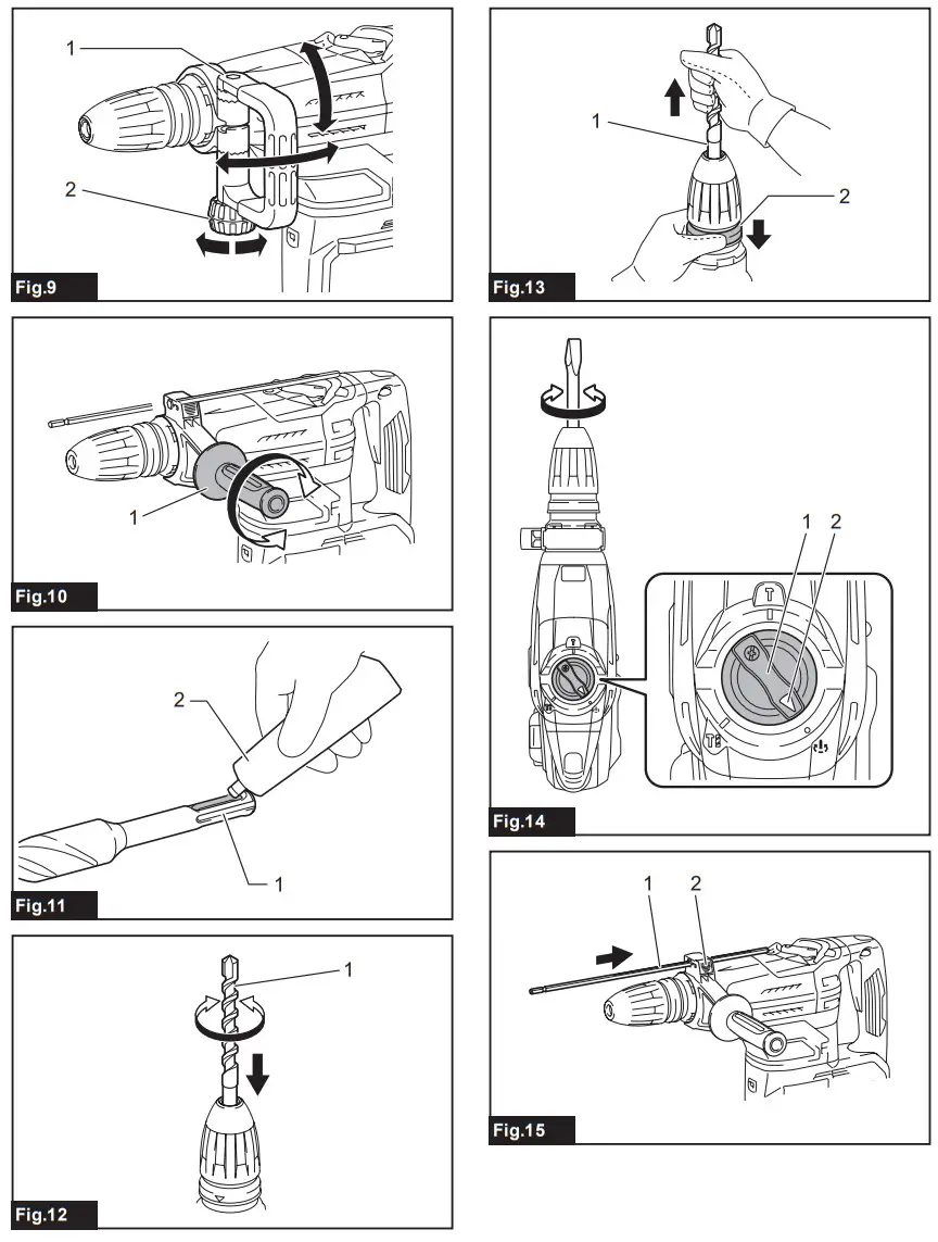 makita DHR400 Cordless Rotary Hammer - figure 2