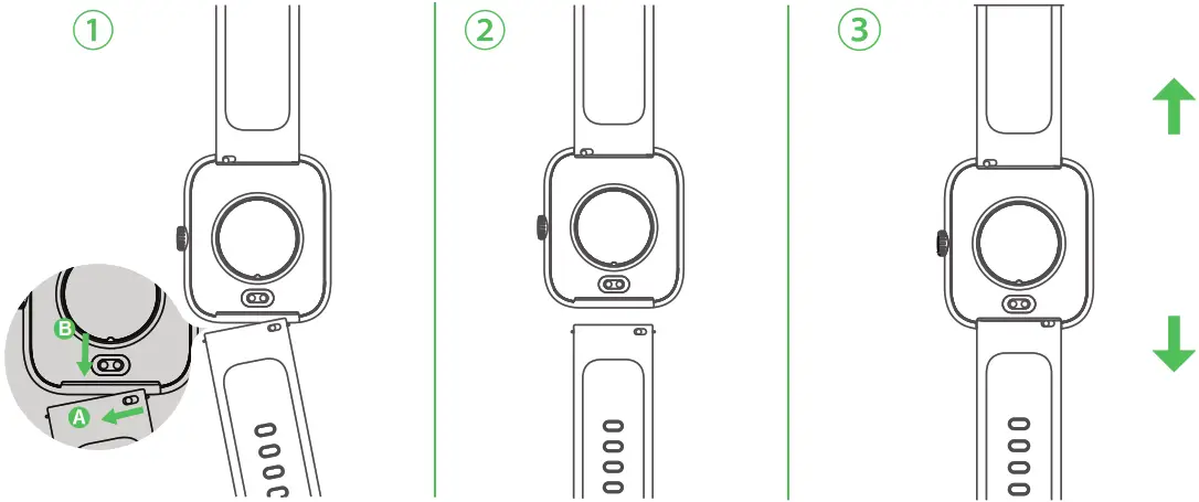 VIRMEE VT3PLUS Fitness Tracker - Replacing the Strap