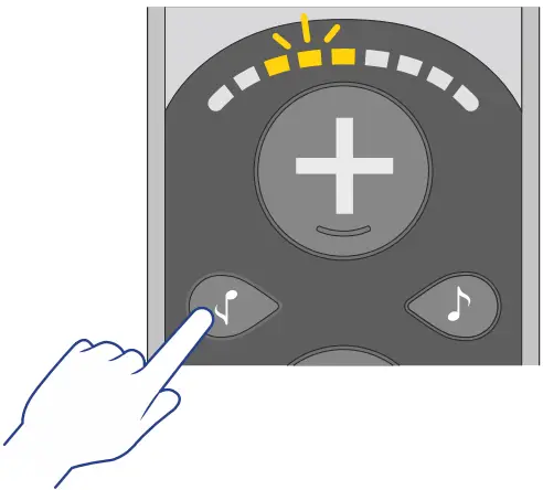 volume scale is blinking