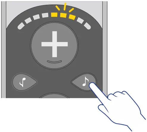 volume scale is blinking
