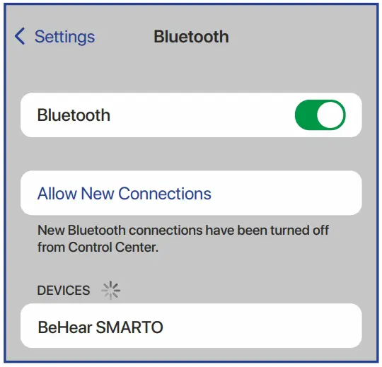 Bluetooth On/Of Induction