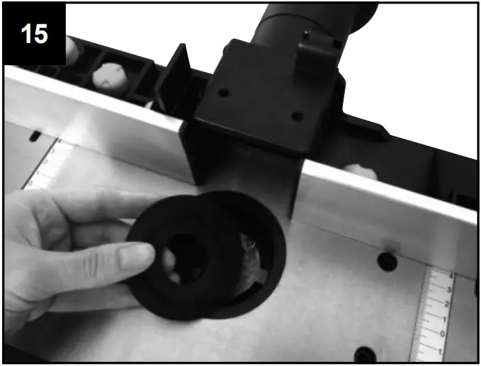 Remove the reducing piece