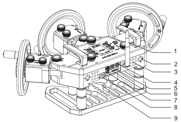 MOVCAM MRW 1 Helm Wheels Multifunctional Remote Controller with High Precision - 1