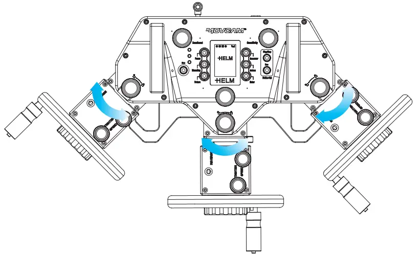 MOVCAM MRW 1 Helm Wheels Multifunctional Remote Controller with High Precision - 4