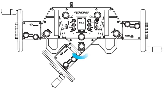 MOVCAM MRW 1 Helm Wheels Multifunctional Remote Controller with High Precision - 6