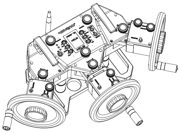 MOVCAM MRW 1 Helm Wheels Multifunctional Remote Controller with High Precision - Contents