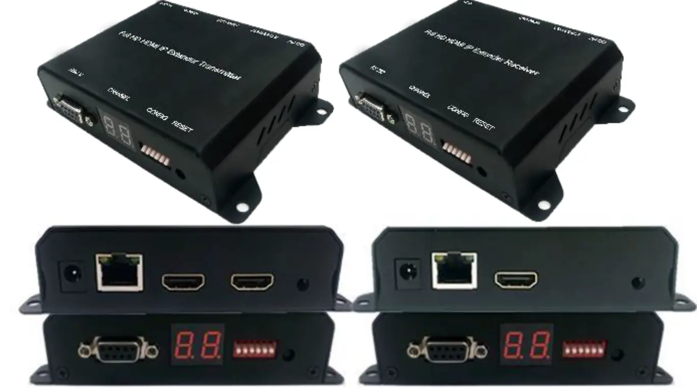 SIIG CE-H26511-S1 Full HD HDMI Extender over IP with POE RS-232 and IR 01