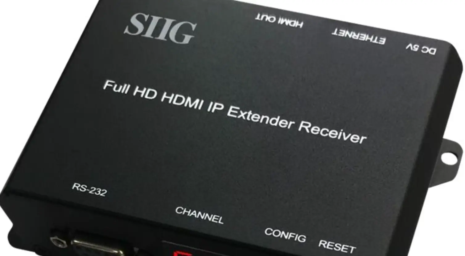 Siig Ce-h26511-s1 Full Hd Hdmi Extender Over Ip With Poe Rs-232 And Ir User Manual