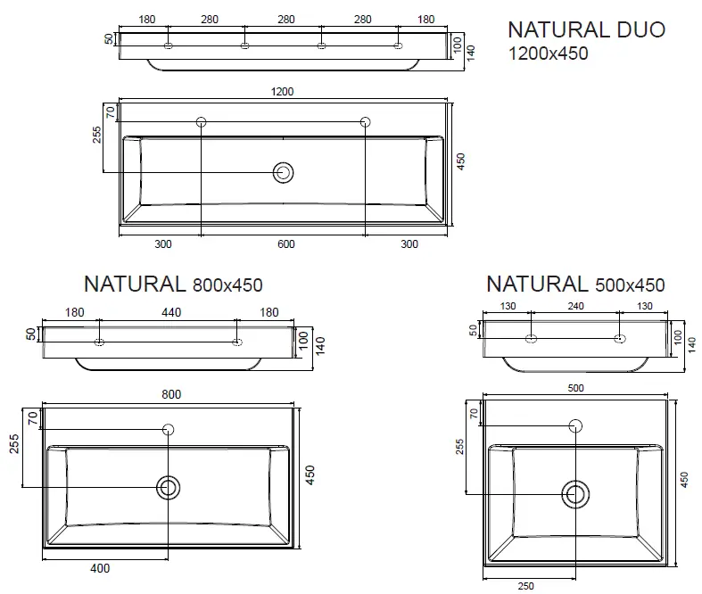 RAVAK-Umyvadlo-Natural-500-Washbasin-fig-1
