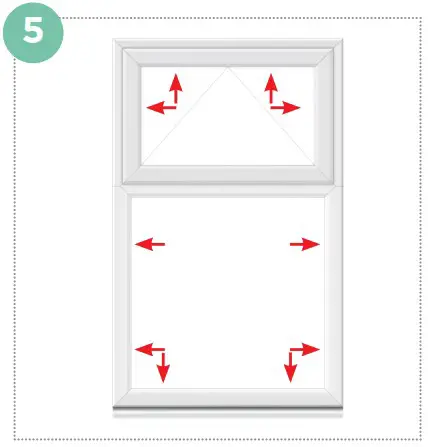 SCREWFIX Crystal Top Opening Double Glazed Casement Anthracite on White uPVC Window - Fitting the new frame 5