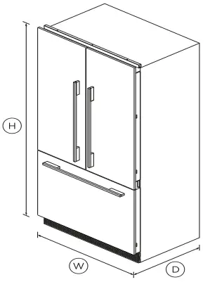 FISHER PAYKEL RS36A72J1 N 36 Inch Ice Integrated French Door Refrigerator Freezer-fig2