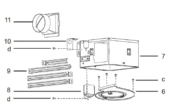 ORTECH ODC-8003 80 CFM Next Generation Compact Series Fan kkk