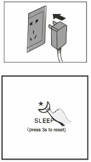 okaysou Air Purifier - SLEEP button