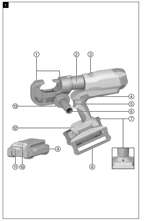 HILTI-+NCR-120-C-22-Cordless-Hydraulic-Crimpers-FIG1