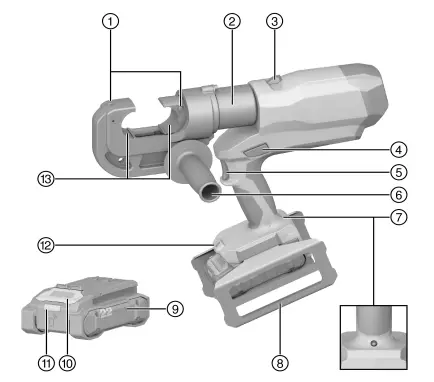 HILTI-+NCR-120-C-22-Cordless-Hydraulic-Crimpers-FIG4