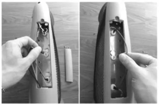 COOPER 1200W Halogen Heater Instructions - Disconnect the wires from the tube terminal on both sides.