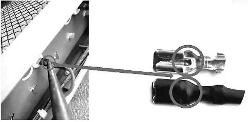 COOPER 1200W Halogen Heater Instructions - Use pliers to clamp