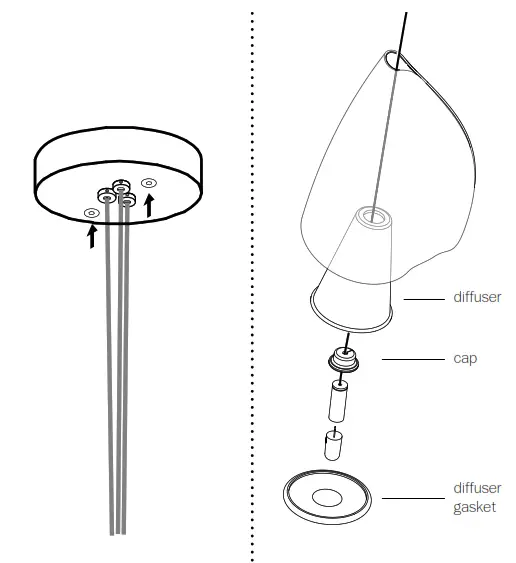BOCCI 21.3 Cluster 3 Raw Porcelain Pendant Light - fig 5