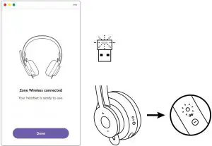 Connecting Receiver to the Headset Instructions