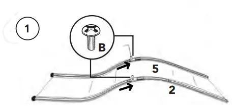 VonHaus 2522070 ORB Rocking Lounger - ASSEMBLY 1