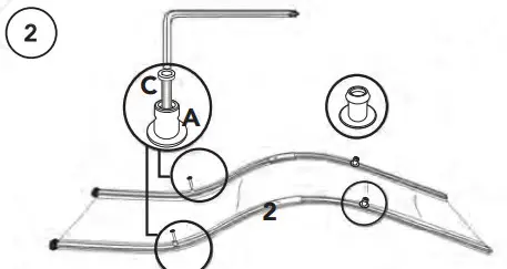 VonHaus 2522070 ORB Rocking Lounger - ASSEMBLY 2