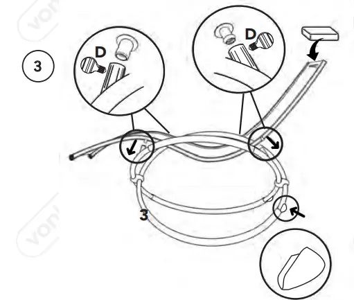VonHaus 2522070 ORB Rocking Lounger - ASSEMBLY 3