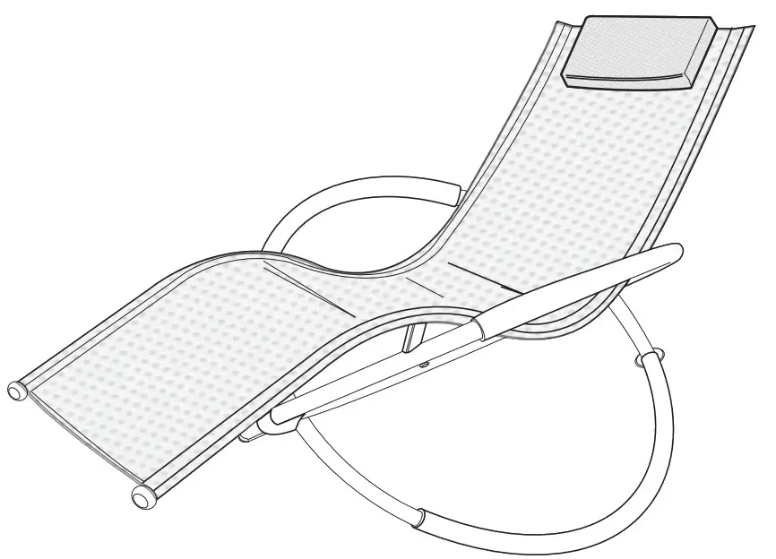 VonHaus 2522070 ORB Rocking Lounger