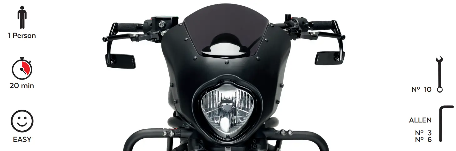 Puig 21108 Dark Night Semifaring