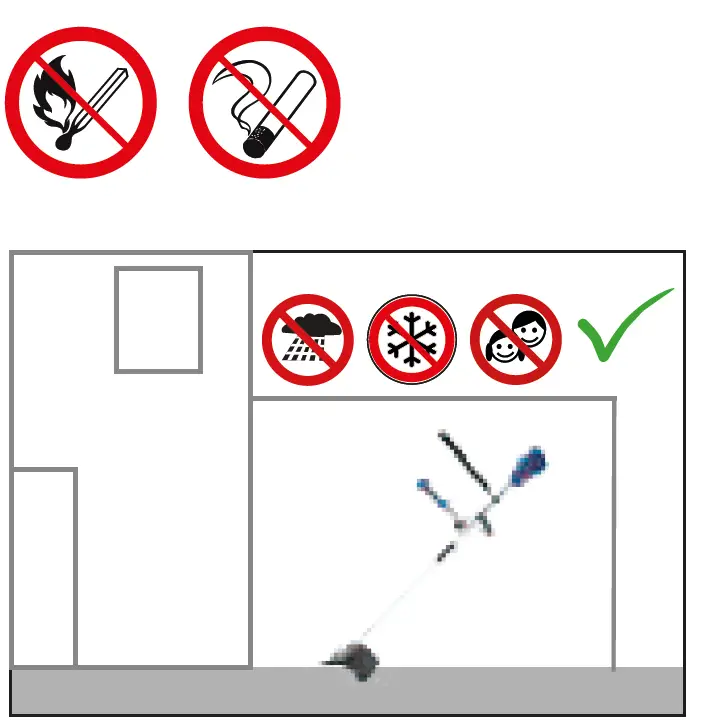 Gude FS 36-0 Cordless Lawn Trimmer 12