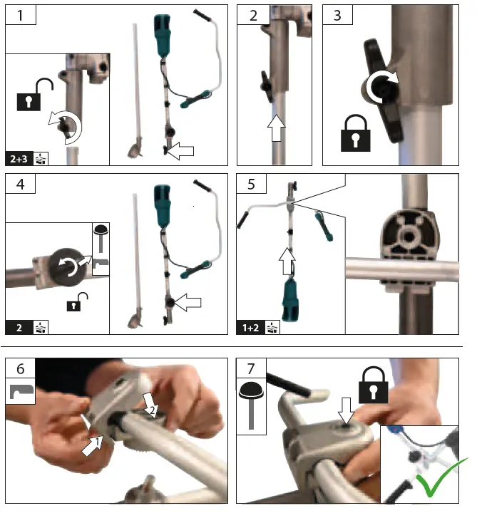 Gude FS 36-0 Cordless Lawn Trimmer 2