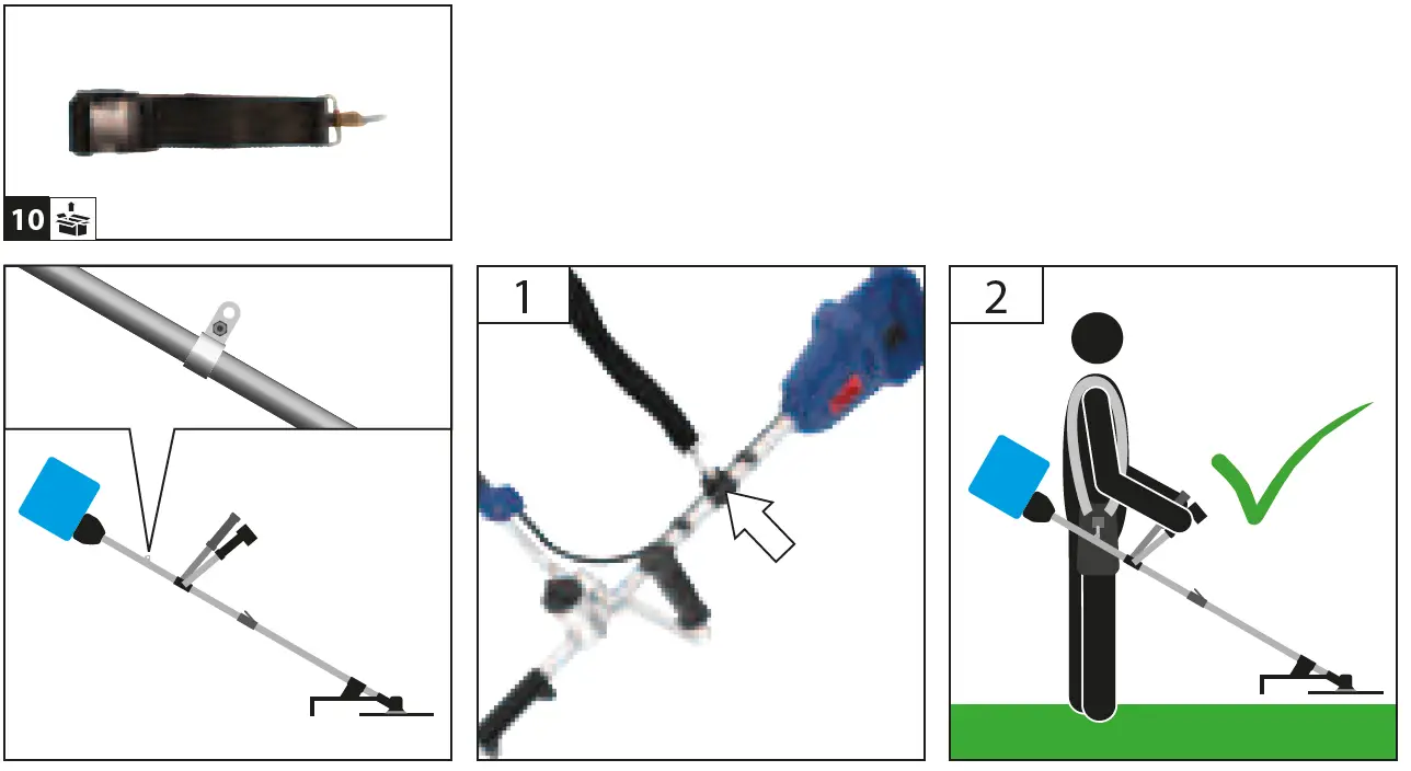 Gude FS 36-0 Cordless Lawn Trimmer 8