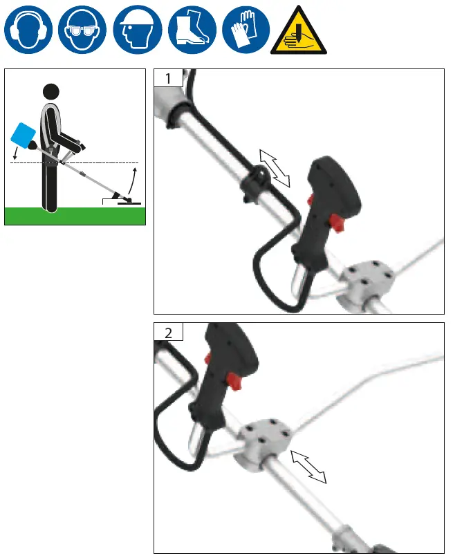 Gude FS 36-0 Cordless Lawn Trimmer 9